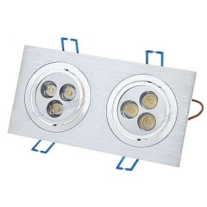 Lâmpada Led Encastrável 6W 3500K 500-Lumen 6-LED - luz branca quente Lâmpada Led Encastrável 6W 3500K 500-Lumen 6-LED - luz branca quente